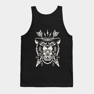 Traditional bear tattoo Tank Top